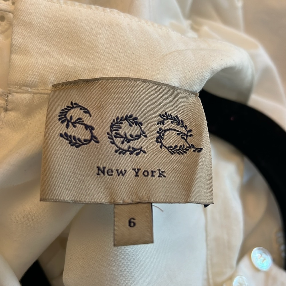 Sea New York, white, beautiful lace blouse with so much details - Picture 6 of 6